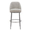 Banco Alto para Pub - ZUO NORDHAVN - Varios Colores - Asiento y Respaldo Tapizados en Tejido Texturizado - 110273 - Zuo - NOGAL BEAT - Banco Comercial