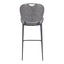 Banco Alto para Pub - ZUO TERRENCE - Vintage Gris - Asiento y Respaldo Tapizados en Piel Sintética - 109340 - Zuo - NOGAL BEAT - Banco Comercial
