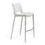 Banco Alto para Restaurante - ZUO ACE 53x55 101283 - Varios Colores - Asiento y Respaldo Tapizados en Piel Sintética - 101283 - Zuo - NOGAL BEAT - Banco Comercial
