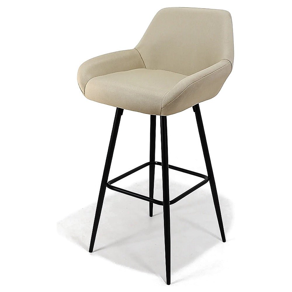 Banco Alto Restaurantero para Bar y Cafetería - KINGSTRONG AARAU BANC0903620 - Varios Colores - Asiento y Respaldo Tapizados - BANC0903620 - Mundo In - NOGAL BEAT - Banco Comercial