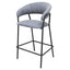 Banco Bajo para Cafetería - KINGSTRONG CACERES W29 SILL0904435 - Varios Colores - Asiento y Respaldo Tapizados - SILL0904435 - Mundo In - NOGAL BEAT - Banco Comercial