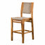 Banco Barra para Terraza - NOGAL BEAT NETIZA - Varios Colores - Madera Teca y Polyrattan - BANCO BARRA NETIZA 69-111 Beige - CAMCO - NOGAL BEAT - Banco de Terraza