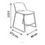 Banco Comercial Alto con Pad en Asiento Espuma Moldeada - VERSA ALTUS PITCH - Estructura Aluminio - AL-616T - VERSA - NOGAL BEAT - Banco Comercial