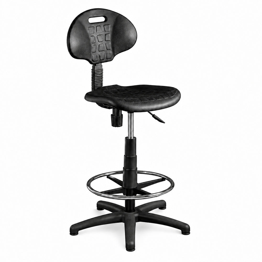 Banco Industrial para Laboratorio - GEBESA - Negro - Base Fija - GDC305BF - GEBESA - NOGAL BEAT - Silla Industrial