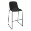 Banco INFINITI PURE LOOP MONO | Banco Bar | Trineo | Varios Colores | Carcasa Polipropileno | Interior Exterior - 113-5902H-NGO - Infiniti - NOGAL BEAT - Bancos