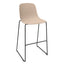 Banco INFINITI PURE LOOP MONO | Banco Bar | Trineo | Varios Colores | Carcasa Polipropileno | Interior Exterior - 113-5902H-SND - Infiniti - NOGAL BEAT - Bancos