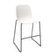 Banco INFINITI PURE LOOP MONO | Banco Cocina | Trineo | Varios Colores | Carcasa Polipropileno | Interior Exterior - 113-5921I-BCO - Infiniti - NOGAL BEAT - Bancos