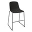 Banco INFINITI PURE LOOP MONO | Banco Cocina | Trineo | Varios Colores | Carcasa Polipropileno | Interior Exterior - 113-5921I-NGO - Infiniti - NOGAL BEAT - Bancos