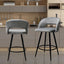 BANCO KINGSTRONG CADIZ BANC0903740 | Banco Alto Diseño Moderno Barra Alta Uso Residencial Comercial | con Descansapies | Varios Colores | Tapizado | Interior - BANC0903740 - Mundo In - NOGAL BEAT -