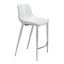 Banco Mostrador para Bar y Barra - ZUO MAGNUS 53x55 101408 - Varios Colores - Asiento y Respaldo Tapizados en Piel Sintética - 101408 - Zuo - NOGAL BEAT - Banco Comercial
