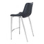 Banco Mostrador para Bar y Barra - ZUO MAGNUS 53x55 101409 - Varios Colores - Asiento y Respaldo Tapizados en Piel Sintética - 101409 - Zuo - NOGAL BEAT - Banco Comercial