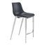 Banco Mostrador para Bar y Barra - ZUO MAGNUS 53x55 101409 - Varios Colores - Asiento y Respaldo Tapizados en Piel Sintética - 101409 - Zuo - NOGAL BEAT - Banco Comercial