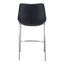 Banco Mostrador para Bar y Barra - ZUO MAGNUS 53x55 101409 - Varios Colores - Asiento y Respaldo Tapizados en Piel Sintética - 101409 - Zuo - NOGAL BEAT - Banco Comercial