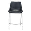 Banco Mostrador para Bar y Barra - ZUO MAGNUS 53x55 101409 - Varios Colores - Asiento y Respaldo Tapizados en Piel Sintética - 101409 - Zuo - NOGAL BEAT - Banco Comercial
