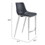 Banco Mostrador para Bar y Barra - ZUO MAGNUS 53x55 101409 - Varios Colores - Asiento y Respaldo Tapizados en Piel Sintética - 101409 - Zuo - NOGAL BEAT - Banco Comercial