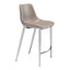 Banco Mostrador para Bar y Barra - ZUO MAGNUS 53x55 102028 - Varios Colores - Asiento y Respaldo Tapizados en Piel Sintética - 102028 - Zuo - NOGAL BEAT - Banco Comercial