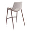 Banco Mostrador para Barra de Hotel - ZUO DESI 52x53 101693 - Varios Colores - Asiento y Respaldo Tapizados en Piel Sintética - 101693 - Zuo - NOGAL BEAT - Banco Comercial