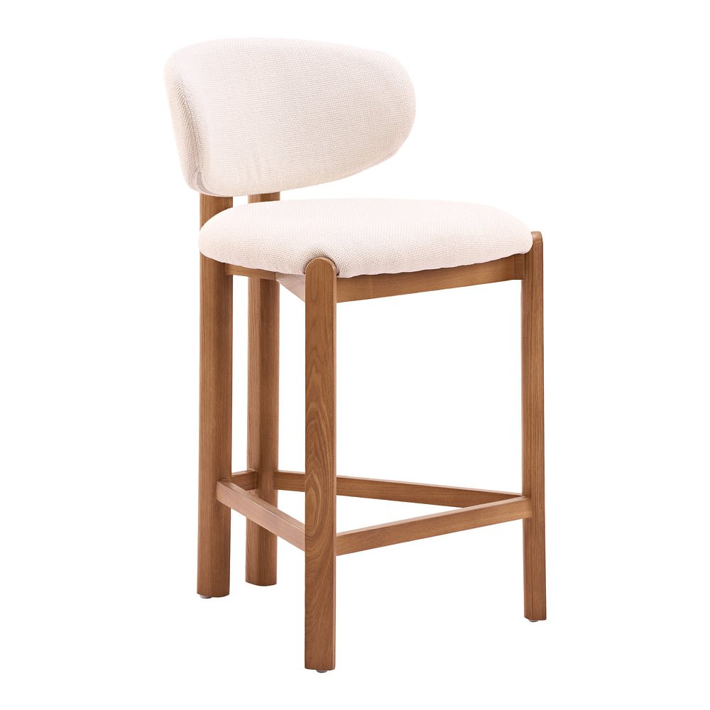 Banco Mostrador para Bistró - ZUO ROSETTA - Varios Colores - Asiento y Respaldo Tapizados - 111219 - Zuo - NOGAL BEAT - Banco Comercial