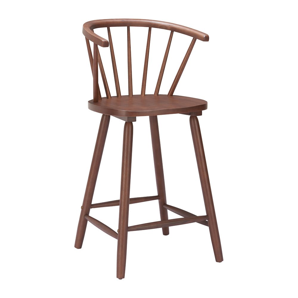 Banco Mostrador para Bistró - ZUO STENGER - Varios Colores - Asiento y Estructura en Madera de Hule Pintada - 110521 - Zuo - NOGAL BEAT - Banco Comercial