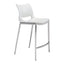 Banco Mostrador para Cafetería - ZUO ACE 51x57 101390 - Varios Colores - Asiento y Respaldo Tapizados en Piel Sintética - 101390 - Zuo - NOGAL BEAT - Banco Comercial