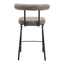 Banco Mostrador para Cafetería - ZUO KEDE - Verde Tweed - Asiento y Respaldo Tapizados - 110099 - Zuo - NOGAL BEAT - Banco Comercial