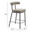 Banco Mostrador para Cafetería - ZUO KEDE - Verde Tweed - Asiento y Respaldo Tapizados - 110099 - Zuo - NOGAL BEAT - Banco Comercial