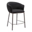 Banco Mostrador para Cantina - ZUO ESSEN - Varios Colores - Asiento y Respaldo Tapizados en Tejido Texturizado - 109809 - Zuo - NOGAL BEAT - Banco Comercial