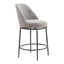 Banco Mostrador para Restaurante - ZUO NORDHAVN - Varios Colores - Asiento y Respaldo Tapizados en Tejido Texturizado - 110274 - Zuo - NOGAL BEAT - Banco Comercial