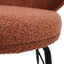 Banco alto Kingstrong Tucson con base metálica negra y asiento y respaldo tapizados de color