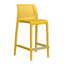 Banco comercial Offiho Milos OHV-7203BC en polipropileno y acero inoxidable con diseño ergonómico