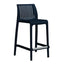 Banco comercial Offiho Milos OHV-7203BC en polipropileno y acero inoxidable con diseño ergonómico