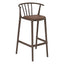 Banco para Barras Asiento Tapizado - RESOL WOODY ALTO - Varios Colores - Tejido Acrílico Tintado en Masa - 07104 - Resol - NOGAL BEAT - Banco Comercial