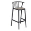Banco para Barras Asiento Tapizado - RESOL WOODY ALTO - Varios Colores - Tejido Acrílico Tintado en Masa - 07106 - Resol - NOGAL BEAT - Banco Comercial