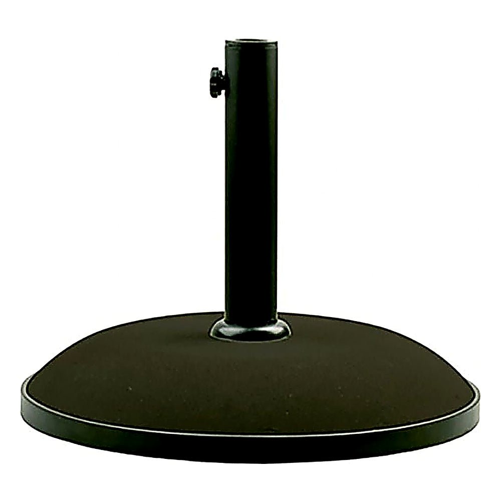 Base Comercial Áreas de Exterior y Terrazas de Parasol - RESOL SIRO 15 - Negro - Cemento con Estructura Acero y Aro de Caucho Protector - 66245 - Resol - NOGAL BEAT - Accesorio