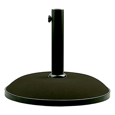 Base Comercial Áreas de Exterior y Terrazas de Parasol - RESOL SIRO 15 - Negro - Cemento con Estructura Acero y Aro de Caucho Protector - 66245 - Resol - NOGAL BEAT - Accesorio