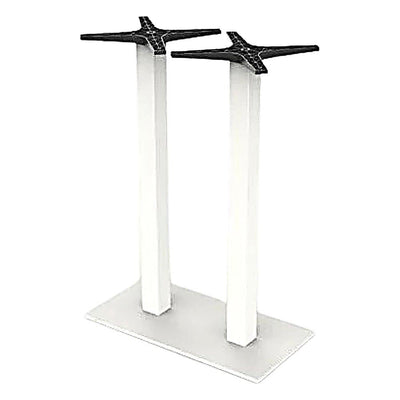 Base Comercial para Mesas 110 cm - RESOL TAPIES DOBLE ALTA - Varios Colores - Anti Giro y Estructura de Hierro Fundido - 59672 - Resol - NOGAL BEAT - Estructura para Mesa