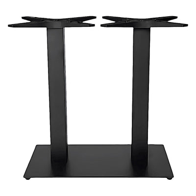 Base Comercial para Mesas 71 cm - RESOL TAPIES DOBLE - Varios Colores - Anti Giro y Estructura de Hierro Fundido - 59633 - Resol - NOGAL BEAT - Estructura para Mesa