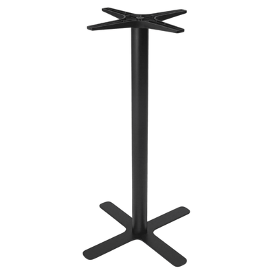 Base Comercial para Mesas Alta 108.5 cm - RESOL GOYA ALTA - Varios Colores - 4 Puntas en Cruz con Reguladores y Estructura de Acero - 59668 - Resol - NOGAL BEAT - Base
