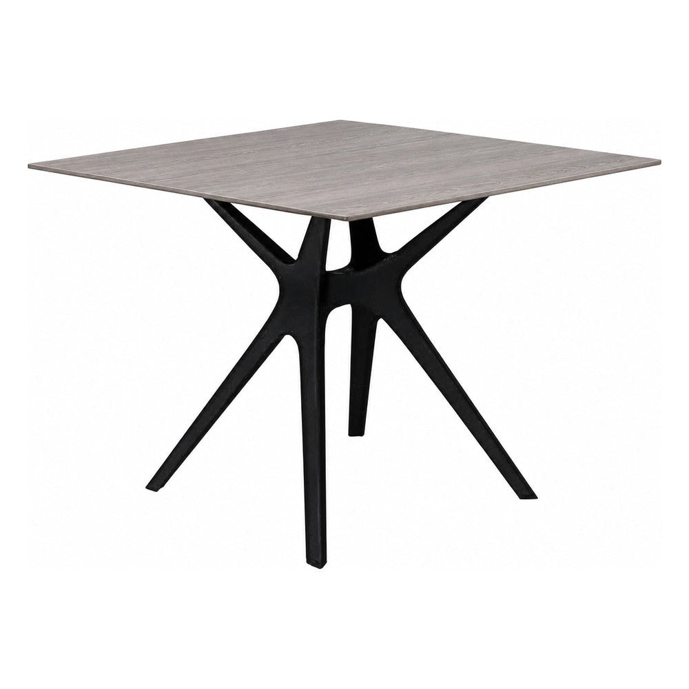 Base y Cubierta Comercial al Aire Libre Cuadrada - RESOL VELA S 70 X 70 HPL - Varios Colores - Tecnología Asistida Gas con Protección UV y Enlazadas - 04058 - Resol - NOGAL BEAT - Mesa de Terraza
