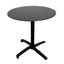 BASE Y CUBIERTA RESOL FALL 70 DIA HPL | Pie de Mesa con Cubierta HPL para Restaurante | 70 cm | Estructura Aluminio Pintado | Interior + Exterior - 05038 - Resol - NOGAL BEAT - Mesas