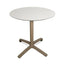 Mesa de exterior Resol Fall 70 circular con base abatible de aluminio y sobre HPL