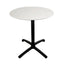 BASE Y CUBIERTA RESOL FALL 80 DIA HPL | Pie de Mesa con Cubierta HPL para Restaurante | 70 cm | Estructura Aluminio Pintado | Interior + Exterior - 05055 - Resol - NOGAL BEAT - Mesas