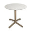 BASE Y CUBIERTA RESOL FALL 80 DIA HPL | Pie de Mesa con Cubierta HPL para Restaurante | 70 cm | Estructura Aluminio Pintado | Interior + Exterior - 05049 - Resol - NOGAL BEAT - Mesas
