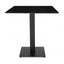 Mesa de exterior Resol Tapies 80x60 con cubierta HPL anti giro y estructura de hierro