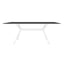 BASE Y CUBIERTA RESOL VELA L 180 X 90 HPL | Pie de Mesa con Cubierta HPL para Restaurante | 72.5 cm | Fibra de Vidrio con PP | Protección UV | Interior + Exterior - 03113 - Resol - NOGAL BEAT - Mesas