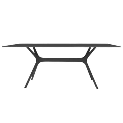BASE Y CUBIERTA RESOL VELA L 200 X 90 HPL | Pie de Mesa con Cubierta HPL para Restaurante | 72.5 cm | Fibra de Vidrio con PP | Protección UV | Interior + Exterior - 03119 - Resol - NOGAL BEAT - Mesas