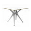 BASE Y CUBIERTA RESOL VELA S 90 X 90 HPL | Pie de Mesa con Cubierta HPL para Restaurante | 72.5 cm | Fibra de Vidrio con PP | Protección UV | Interior + Exterior - 03088 - Resol - NOGAL BEAT - Mesas