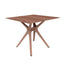 BASE Y CUBIERTA RESOL VELA S 90 X 90 HPL | Pie de Mesa con Cubierta HPL para Restaurante | 72.5 cm | Fibra de Vidrio con PP | Protección UV | Interior + Exterior - 04086 - Resol - NOGAL BEAT - Mesas