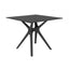 BASE Y CUBIERTA RESOL VELA S 90 X 90 HPL | Pie de Mesa con Cubierta HPL para Restaurante | 72.5 cm | Fibra de Vidrio con PP | Protección UV | Interior + Exterior - 03083 - Resol - NOGAL BEAT - Mesas