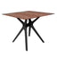 BASE Y CUBIERTA RESOL VELA S 90 X 90 HPL | Pie de Mesa con Cubierta HPL para Restaurante | 72.5 cm | Fibra de Vidrio con PP | Protección UV | Interior + Exterior - 04083 - Resol - NOGAL BEAT - Mesas